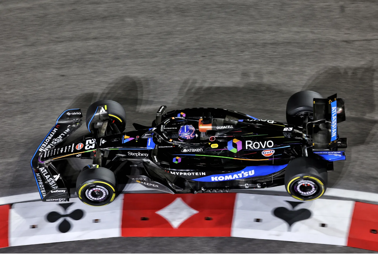 Atlassian Rovo livery on Williams Racing Car