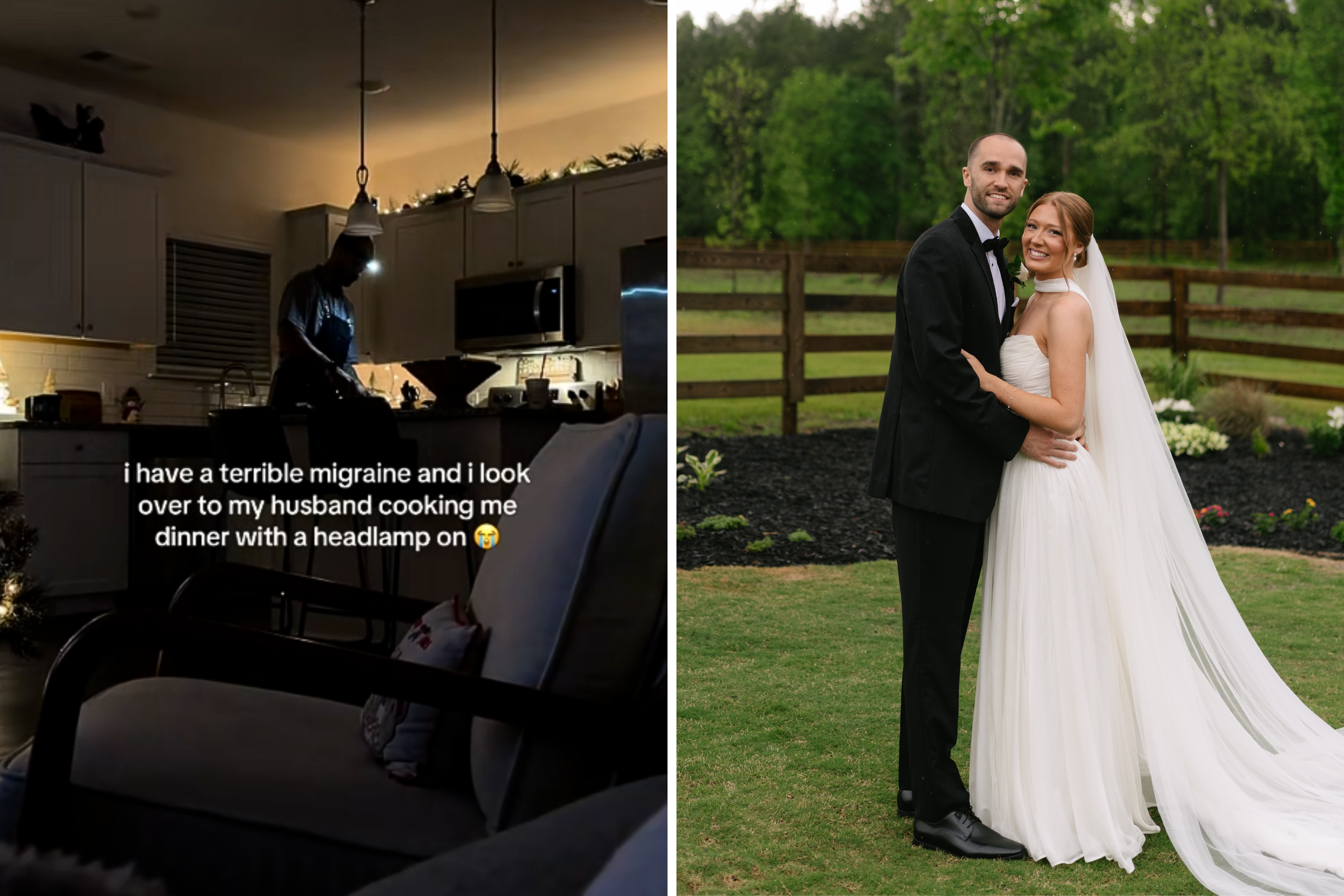 Husband Filmed Wearing Headlamp To Cook Dinner—and the Reason Melts Hearts