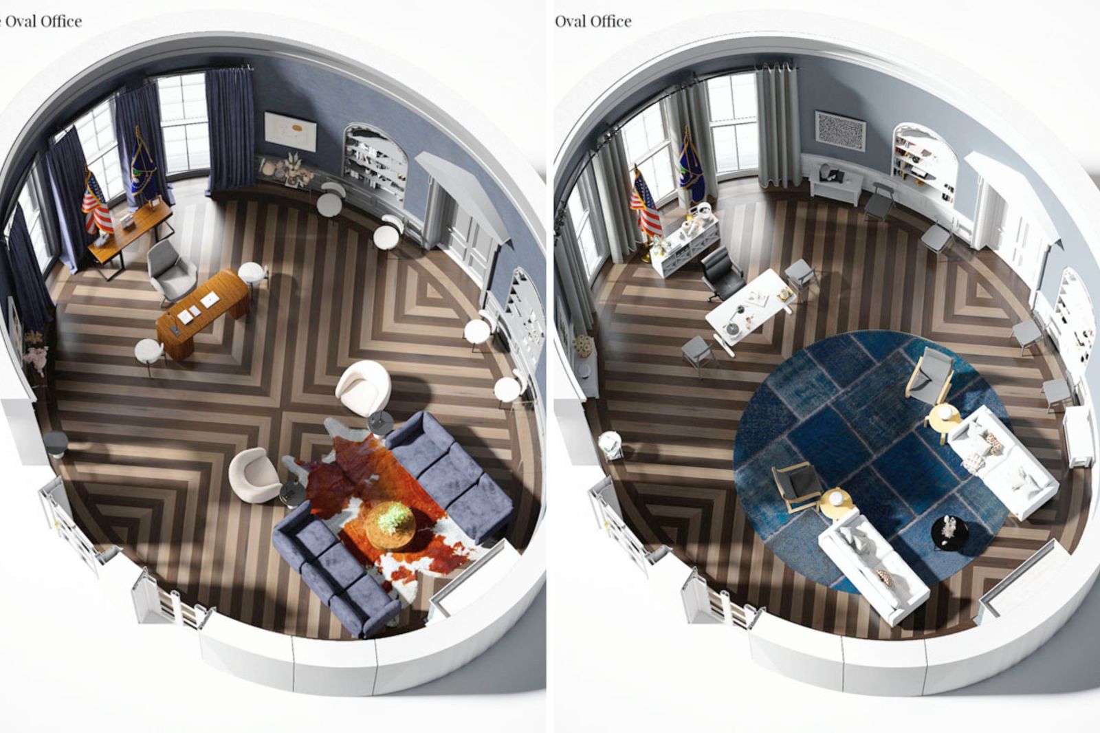 newsweek.com - Alice Gibbs - How the Oval Office would look if 6 brands redesigned it from Ikea to CB2