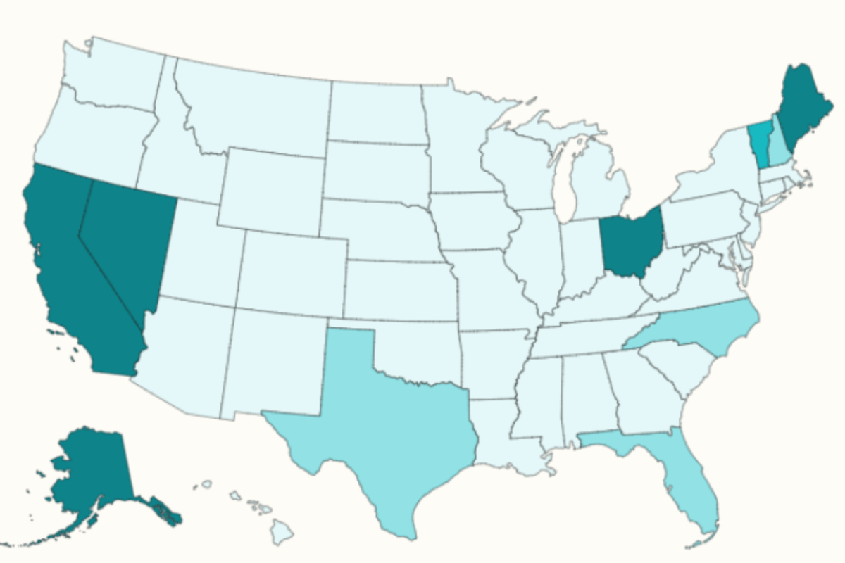 Map Reveals Which Democrat Is Leading 2028 Presidential Polls in Each State