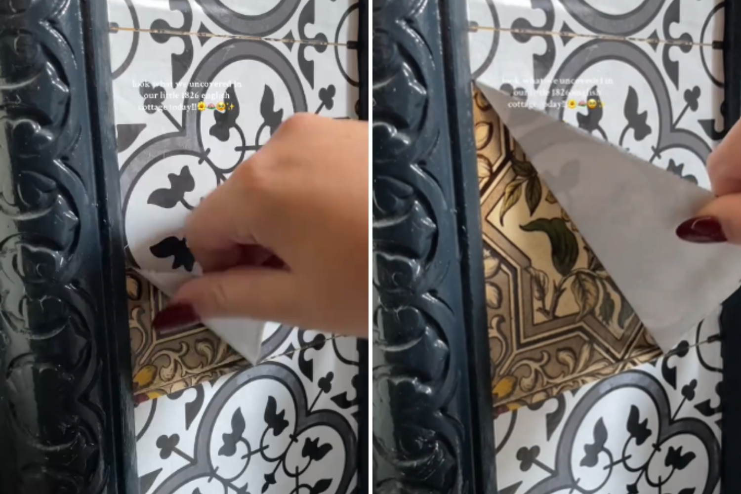 Woman Peels Back Stickers in New Cottage, Jaws Drop at What’s Underneath