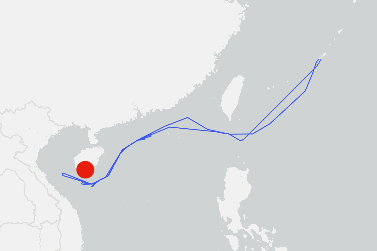 Map Shows US Military Flying Near China's Aircraft Carrier Base