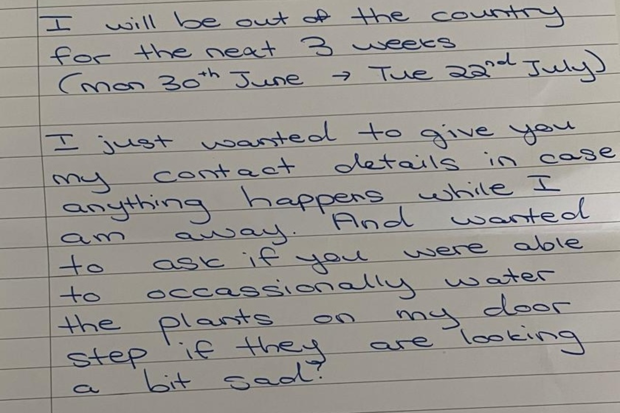Man Receives Handwritten Note From Neighbor—Not Prepared for What It Asks
