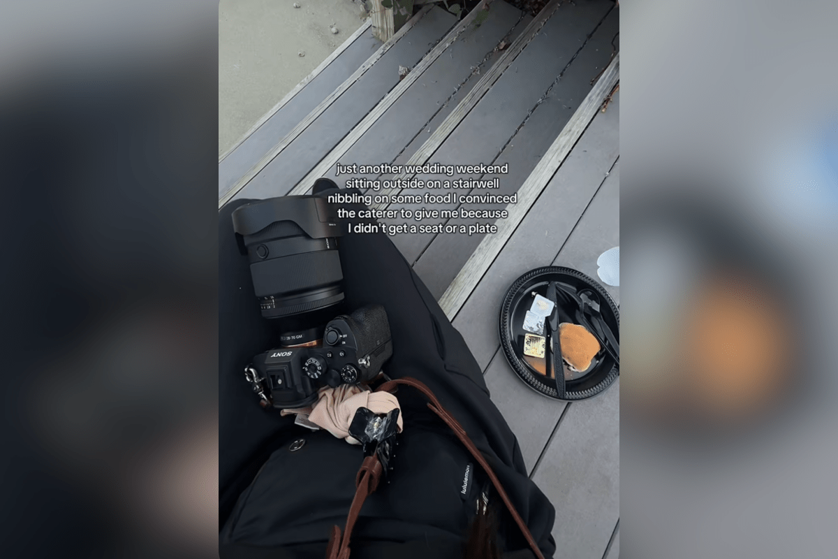 Fotograf erwartet Essen und Platz bei Hochzeit, virales Video stößt auf ...