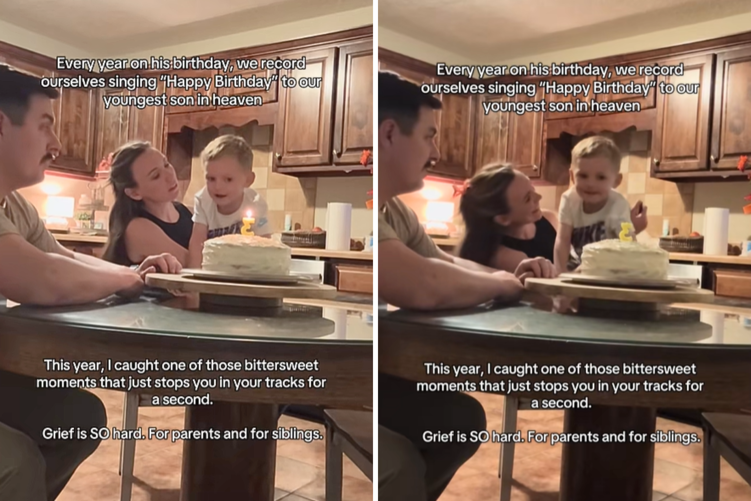 Family Sing 'Happy Birthday' to Late Son, What Toddler Says Breaks Hearts