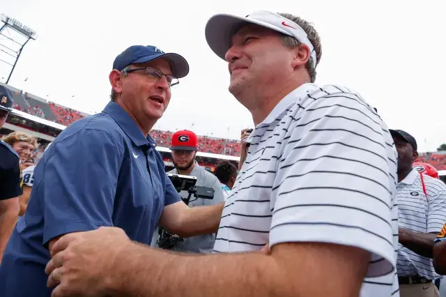 College football head coach Chris Hatcher of the Samford Bulldogs