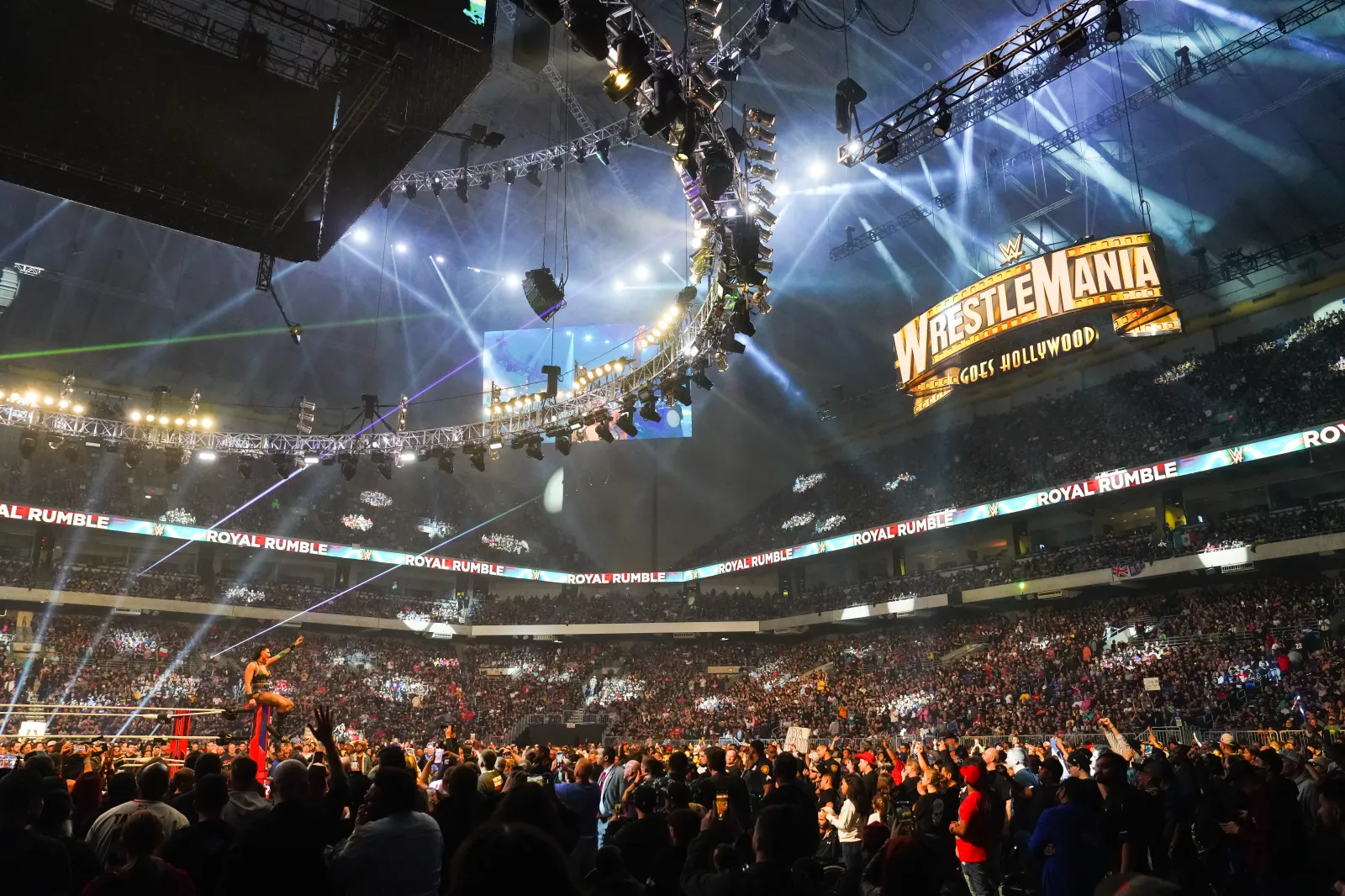 WWE setup for Royal Rumble event