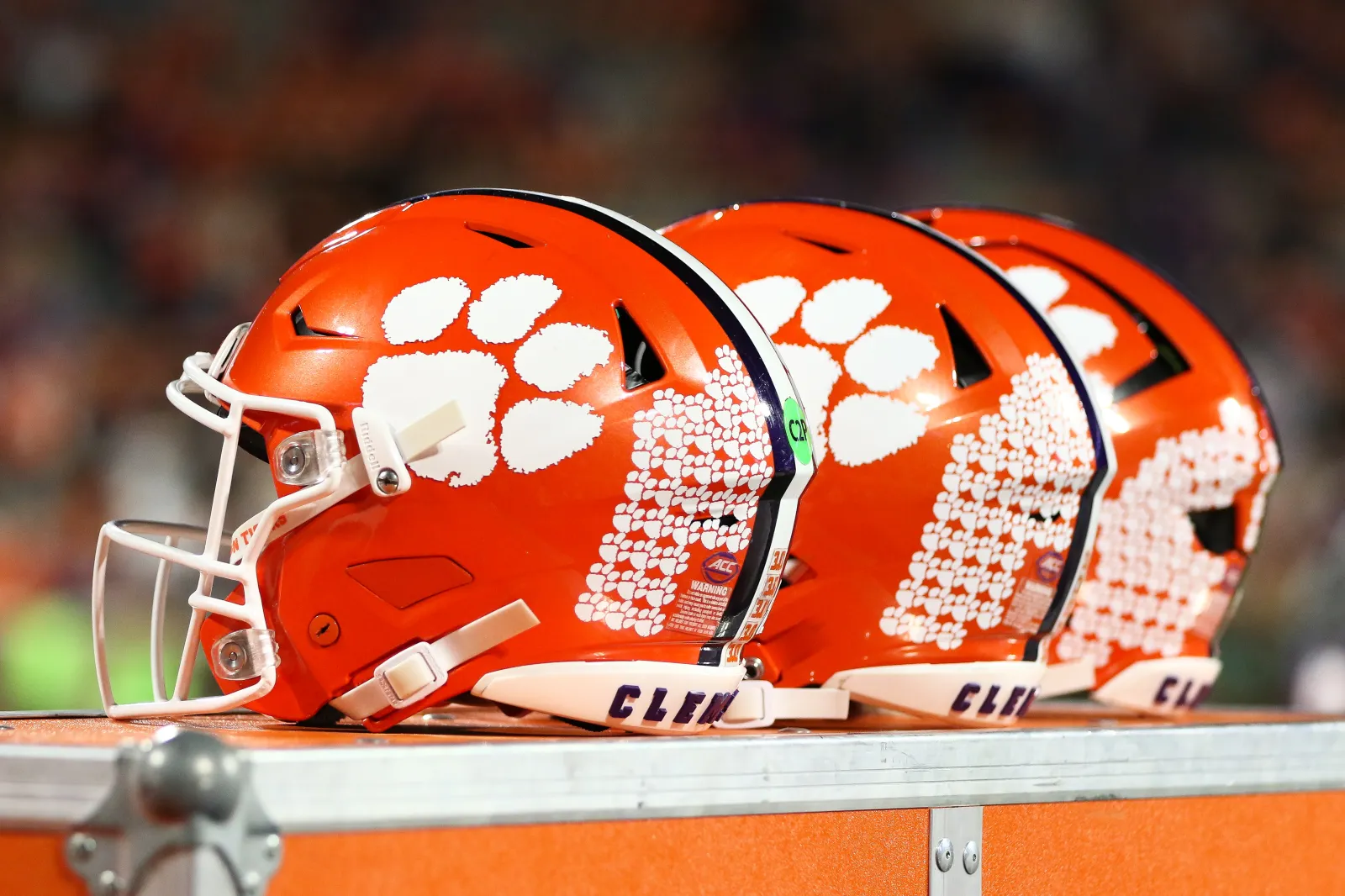 Clemson Tigers helmets