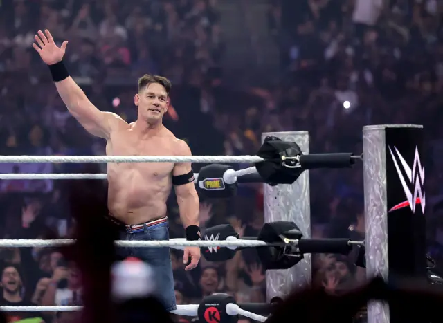 WWE superstar John Cena during WrestleMania 41 match