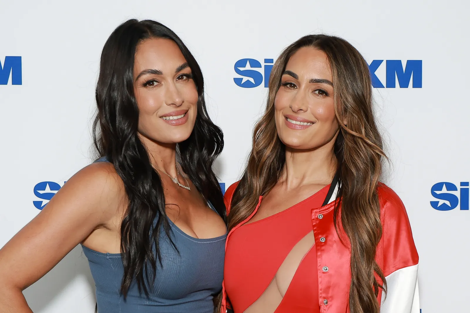 Nikki Bella and Brie Bella at SiriusXM visit