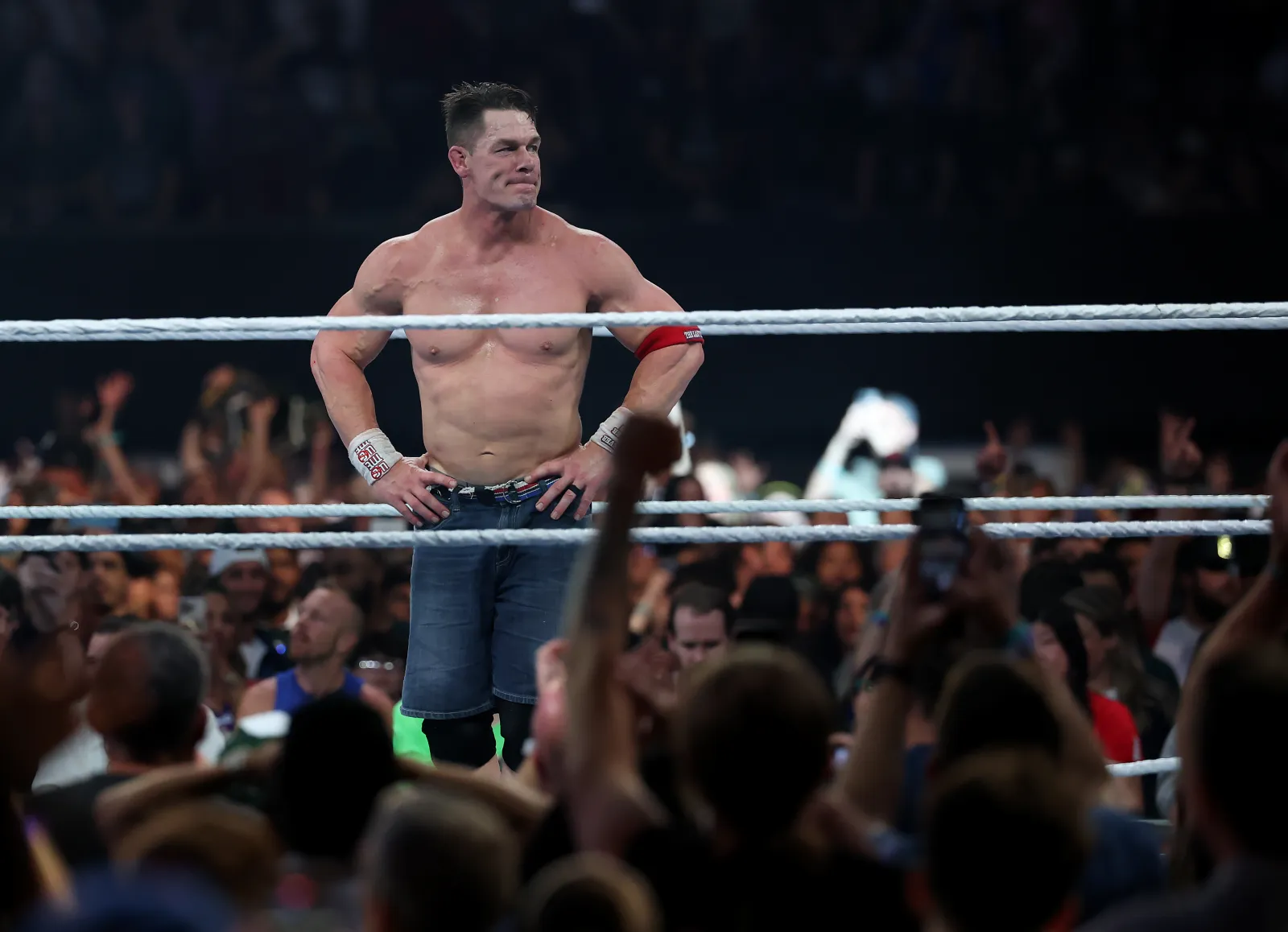 WWE superstar John Cena in ring for SummerSlam 2025