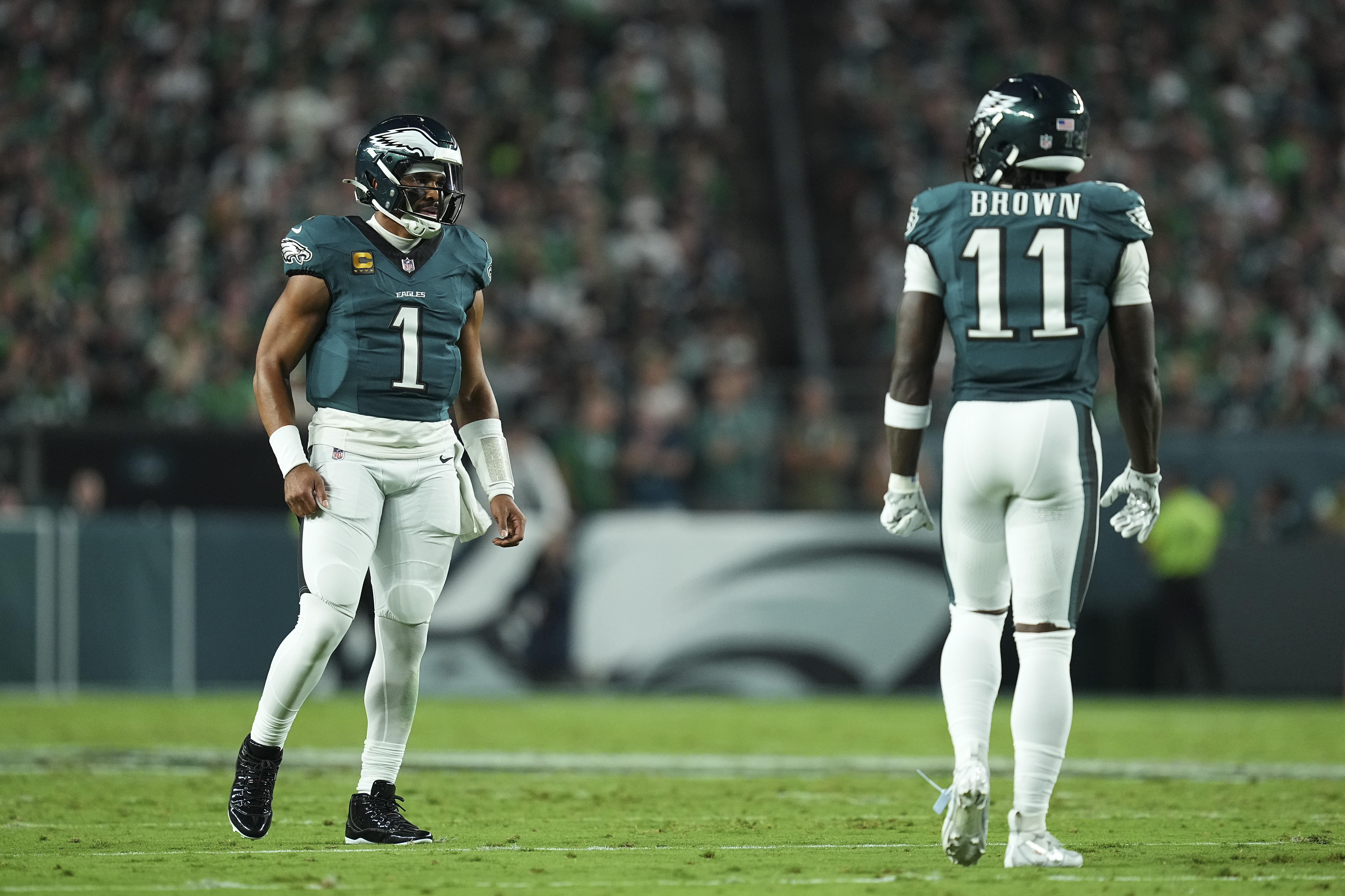 Eagles’ AJ Brown Shares Heartfelt Message After Rondale Moore Tragedy
