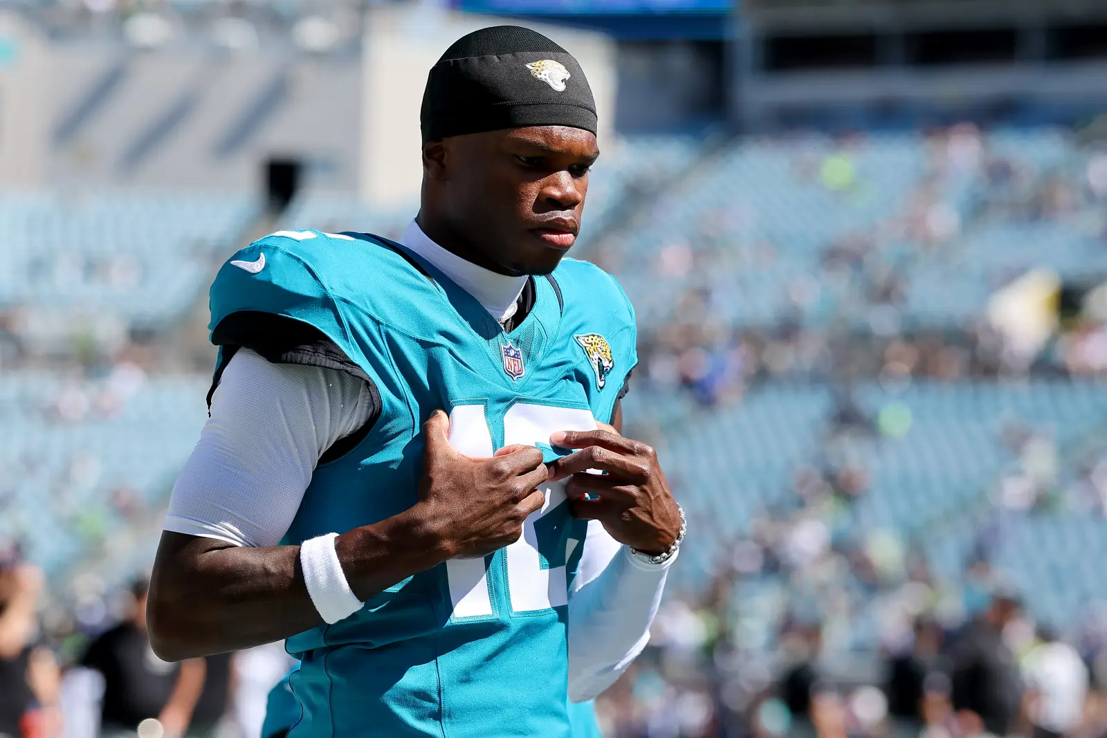 Jacksonville Jaguars wide receiver/cornerback Travis Hunter.