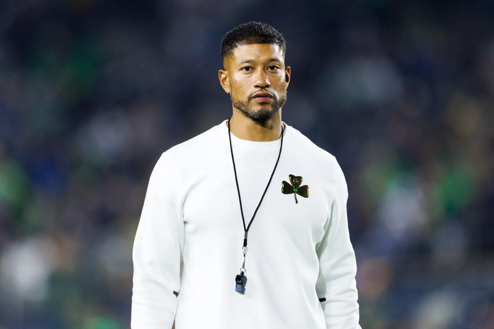 Notre Dame Fighting Irish head coach Marcus Freeman