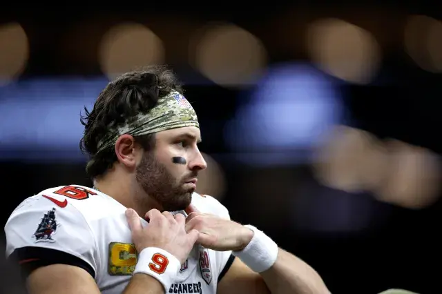 Tampa Bay Buccaneers quarterback Baker Mayfield.