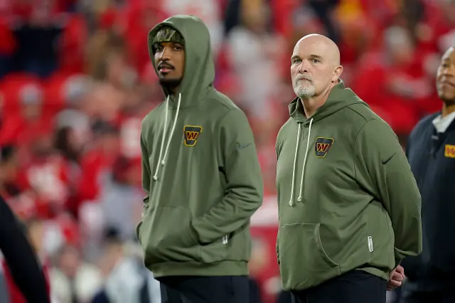 Dan Quinn is under fire for his decision to play Jayden Daniels in a blowout loss.