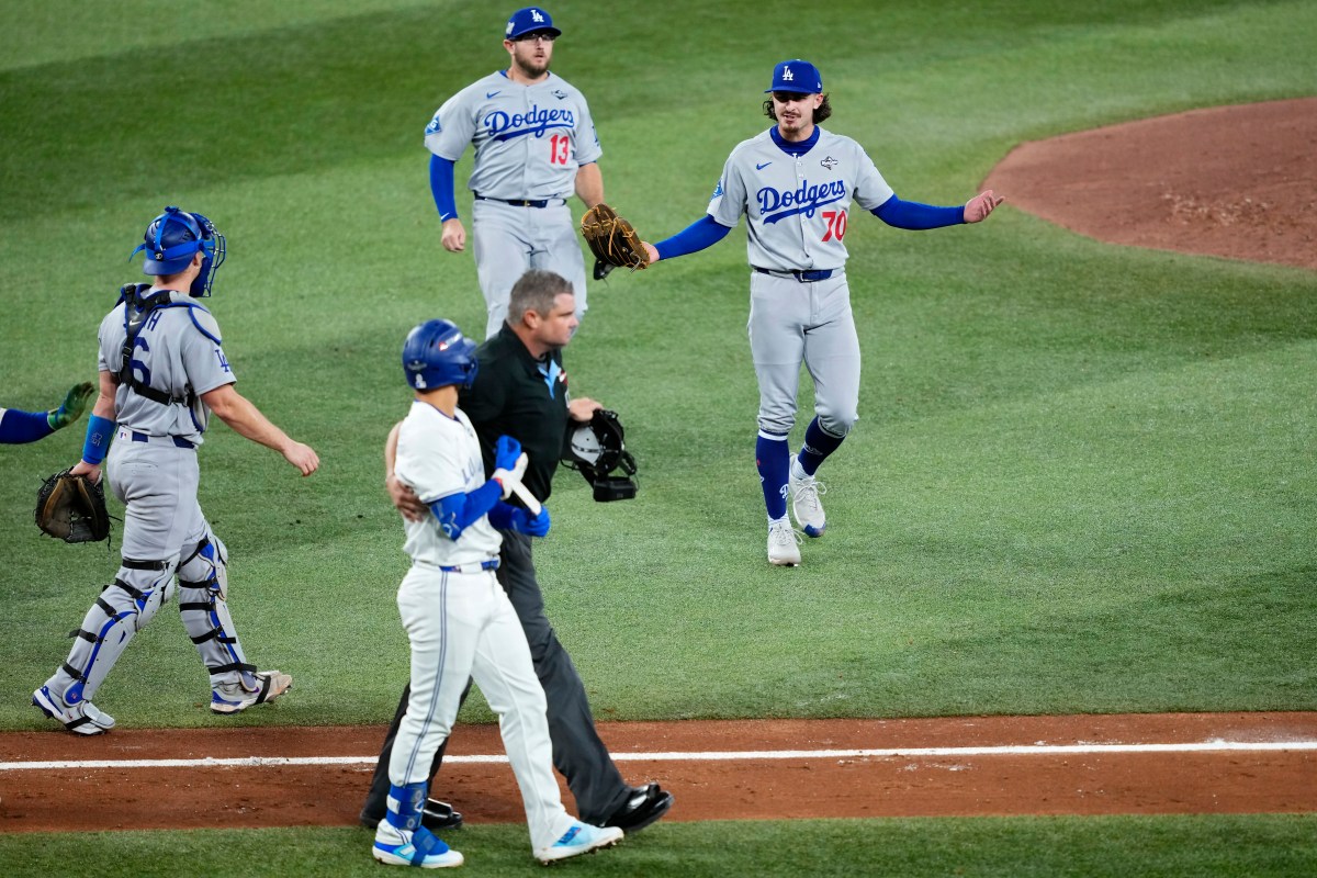 Dodgers, Blue Jays Benches Clear After Hit By Pitch in World Series Game 7