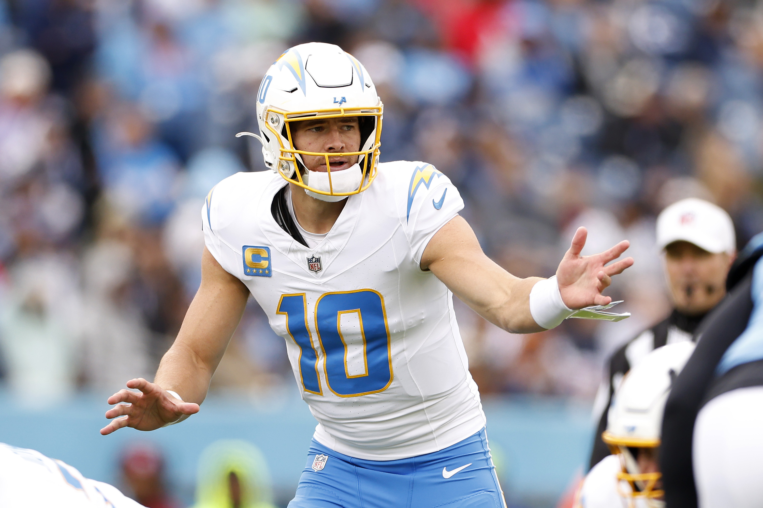 Chargers' Justin Herbert Replaced by Trey Lance Due to Concerning Injury