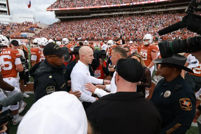 College football head coach Clark Lea of the Vanderbilt Commodores