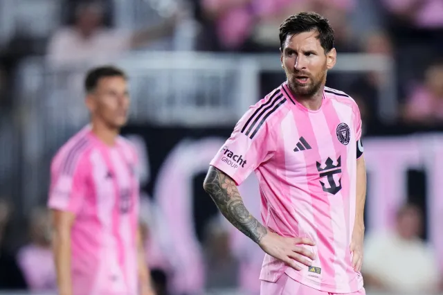 Lionel Messi #10 of Inter Miami CF during the 2025 MLS Cup Playoffs