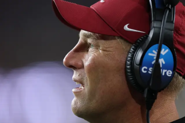 College football head coach Kalen Deboer of the Alabama Crimson Tide
