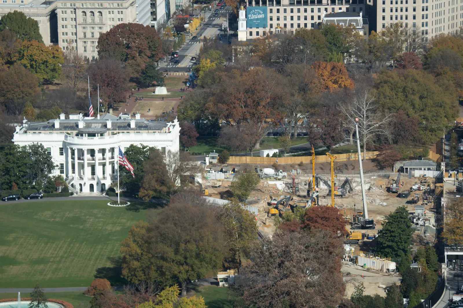 New Photos Show White House East Wing Demolition For Trump’s Ballroom