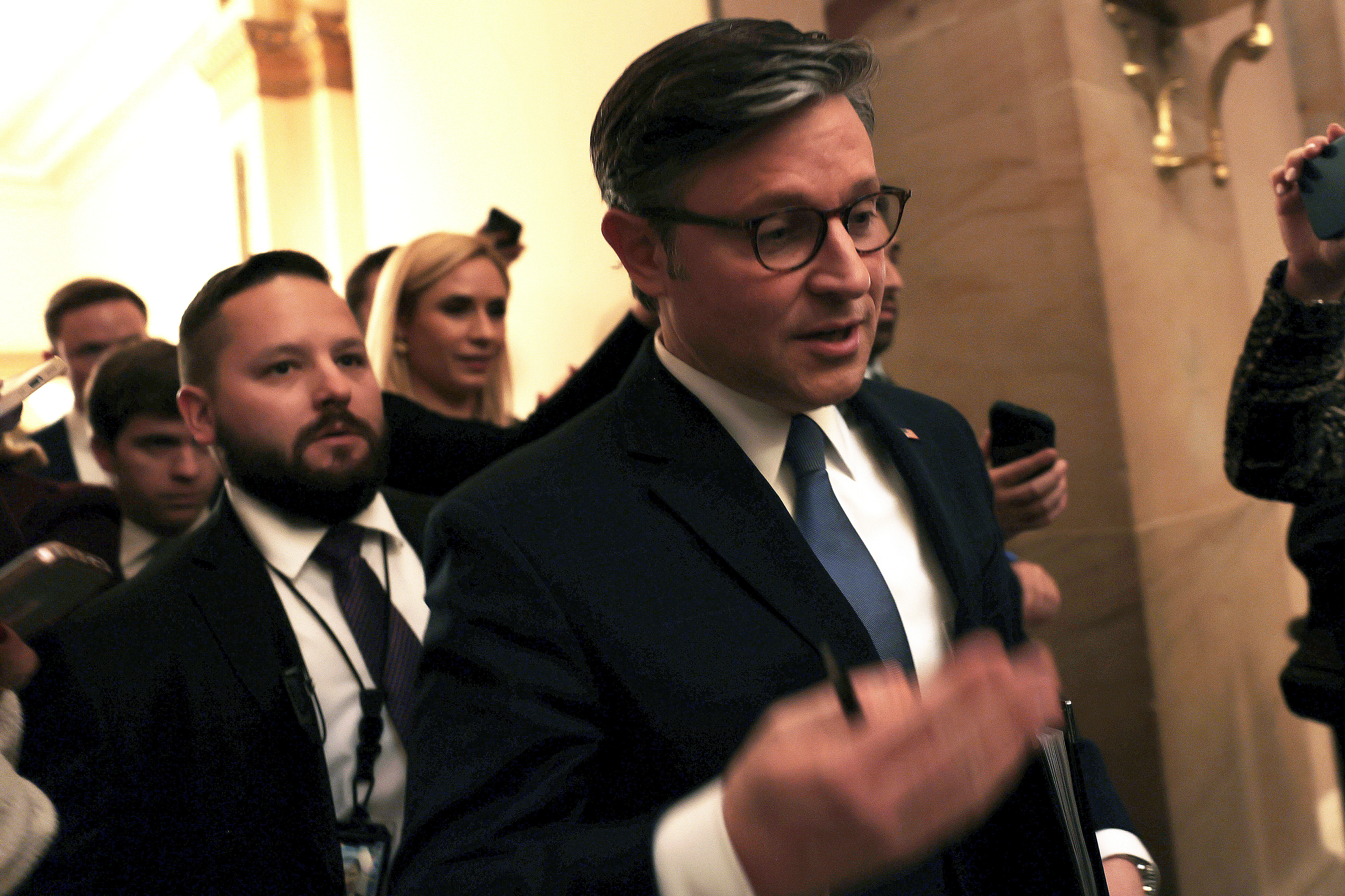 Mike Johnson Reacts to Trump's 'Punishable by Death' Remark About Democrats