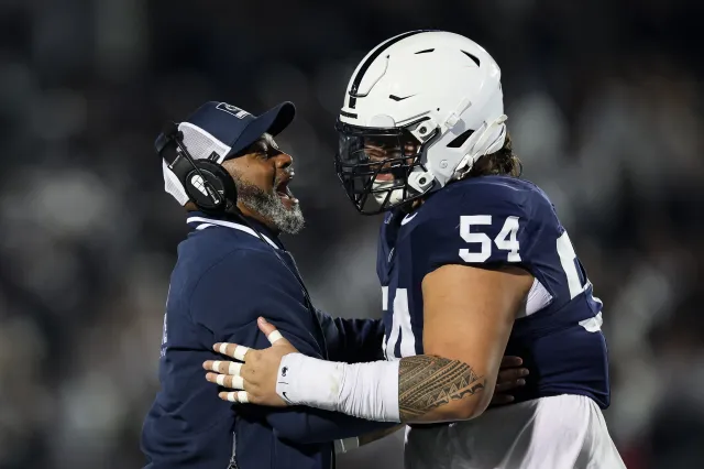 Interim college football head Coach Terry Smith of the Penn State Nittany Lions