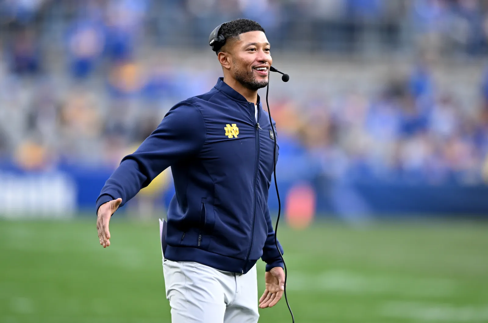 Notre Dame head coach Marcus Freeman.