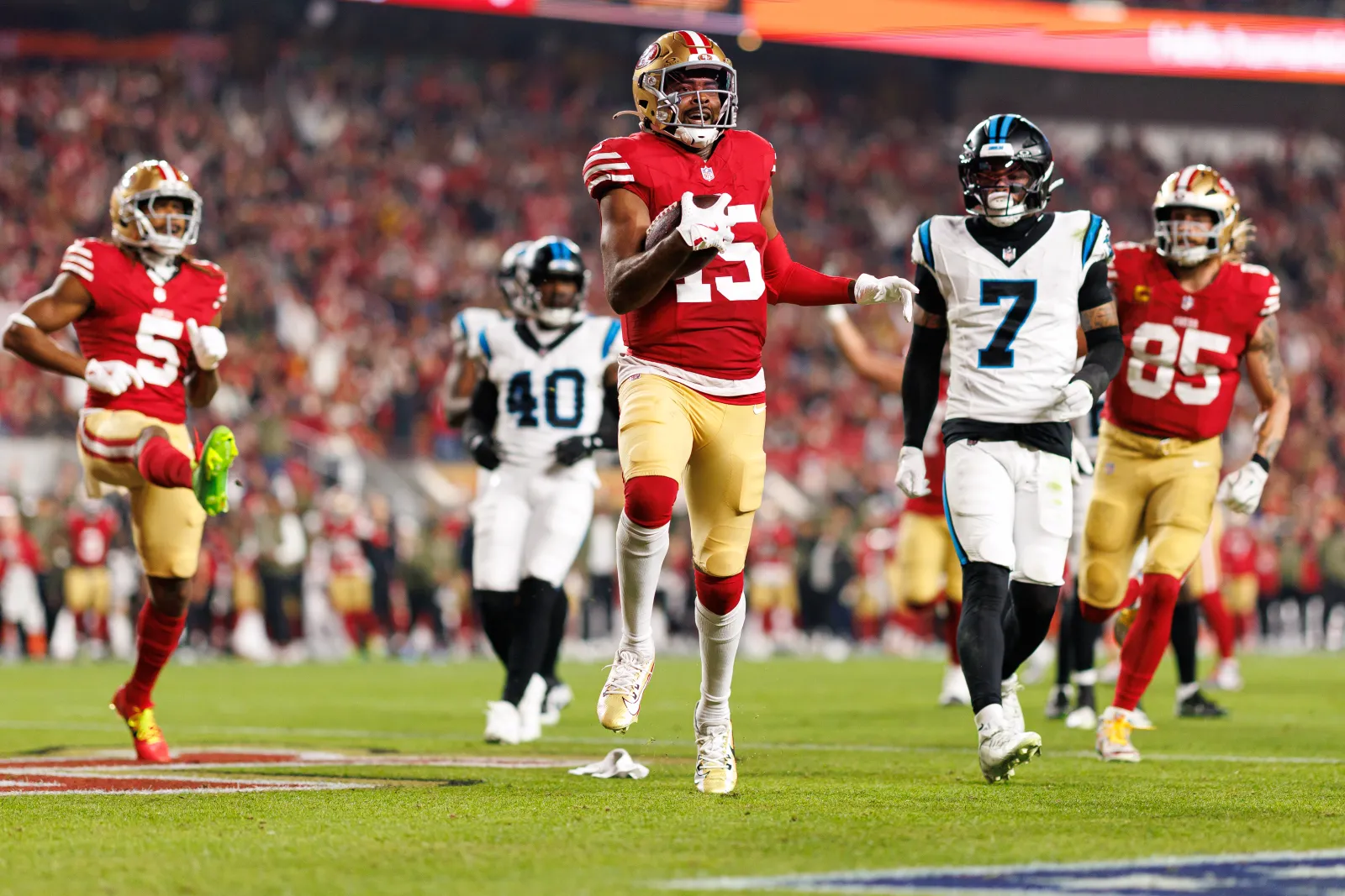 Kyle Shanahan offered his thoughts on Jauan Jennings.