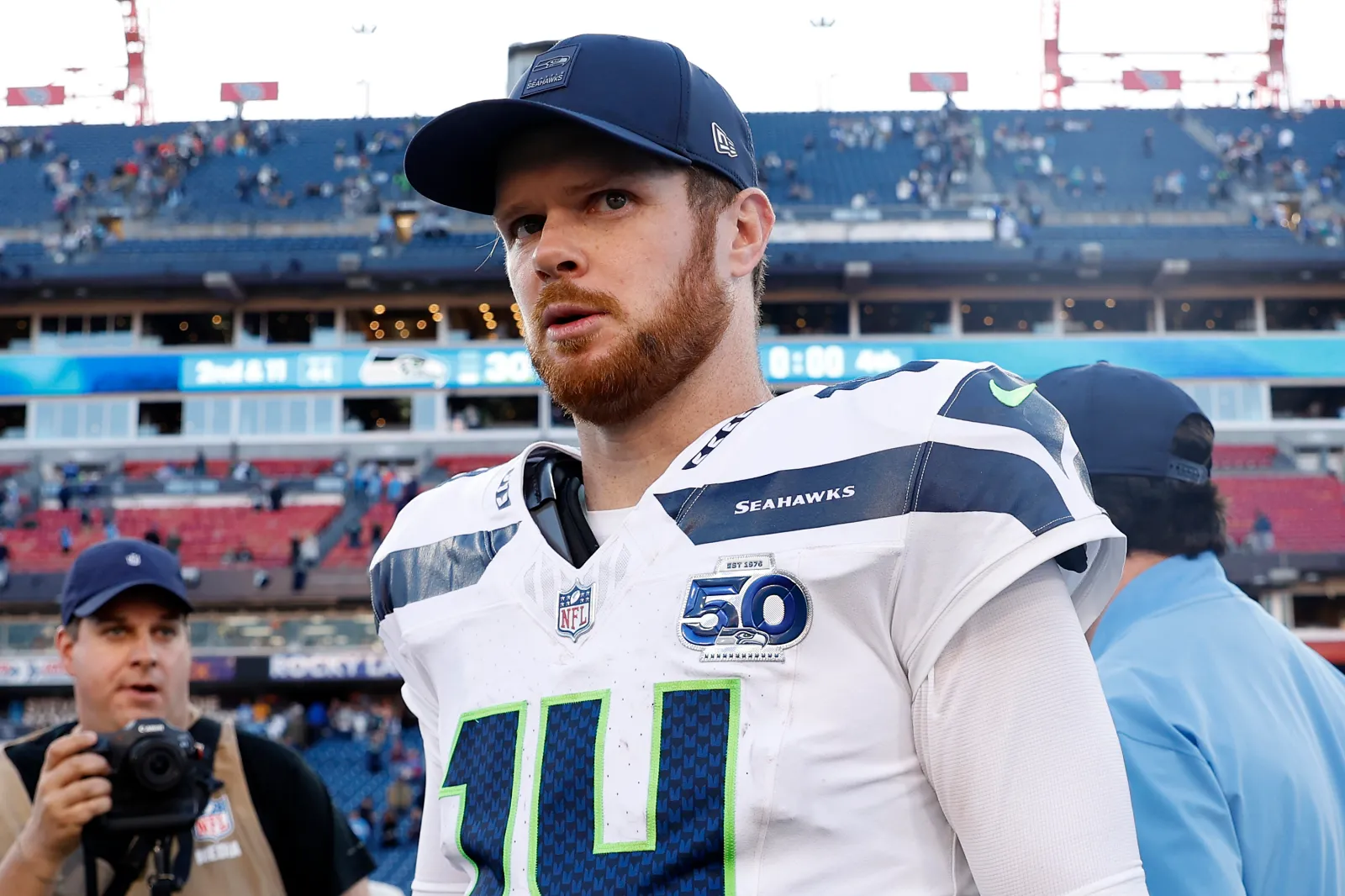 Sam Darnold #14 of the Seattle Seahawks.