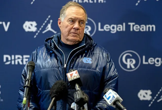 North Carolina head coach Bill Belichick