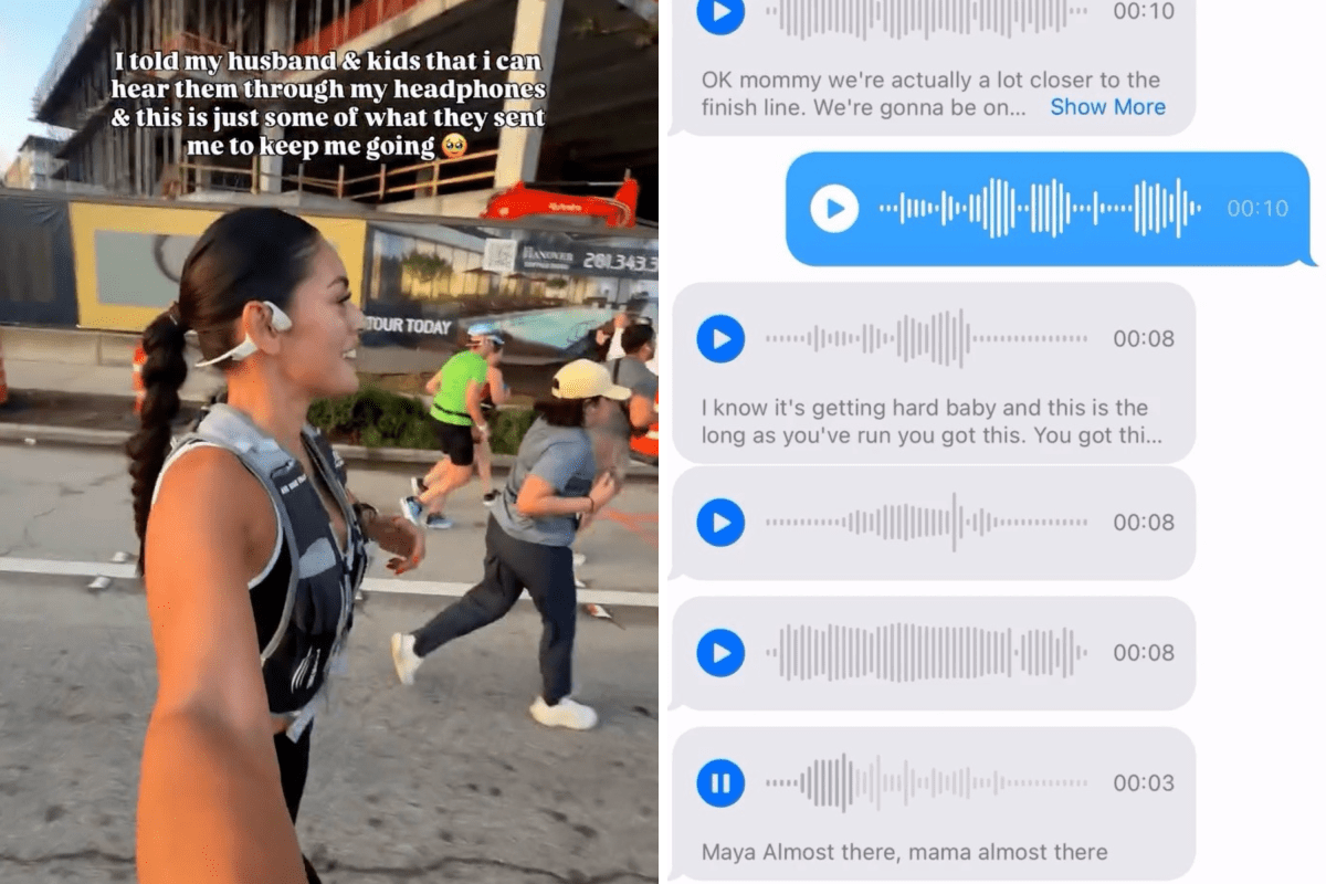 Mom Runs Half Marathon—Tears Over Surprise Voice Notes She Hears Throughout