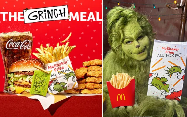 Comida Grinch no McDonald's