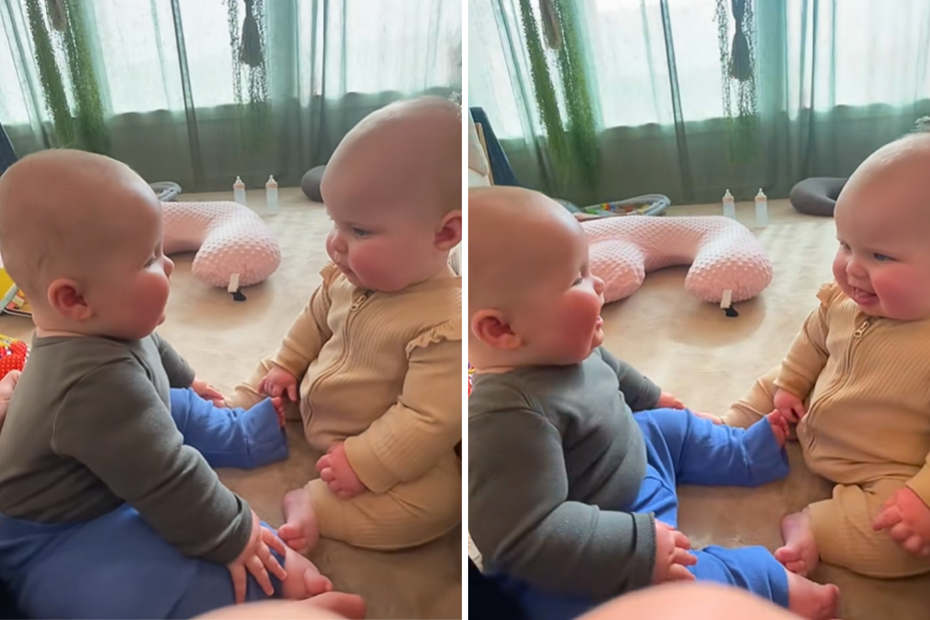 Mom Films Twins Meeting for First Time—Then Something Incredible Happens
