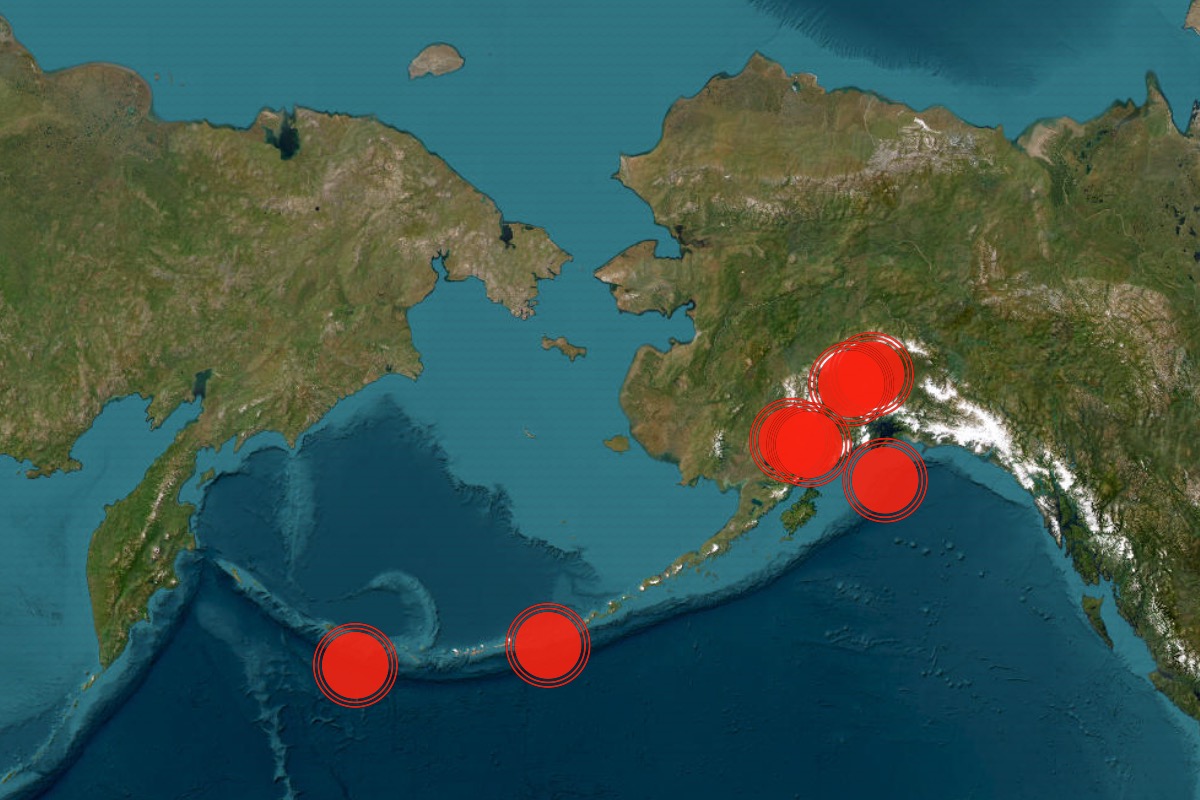 Series of Earthquakes Strike Off Alaska Coast
