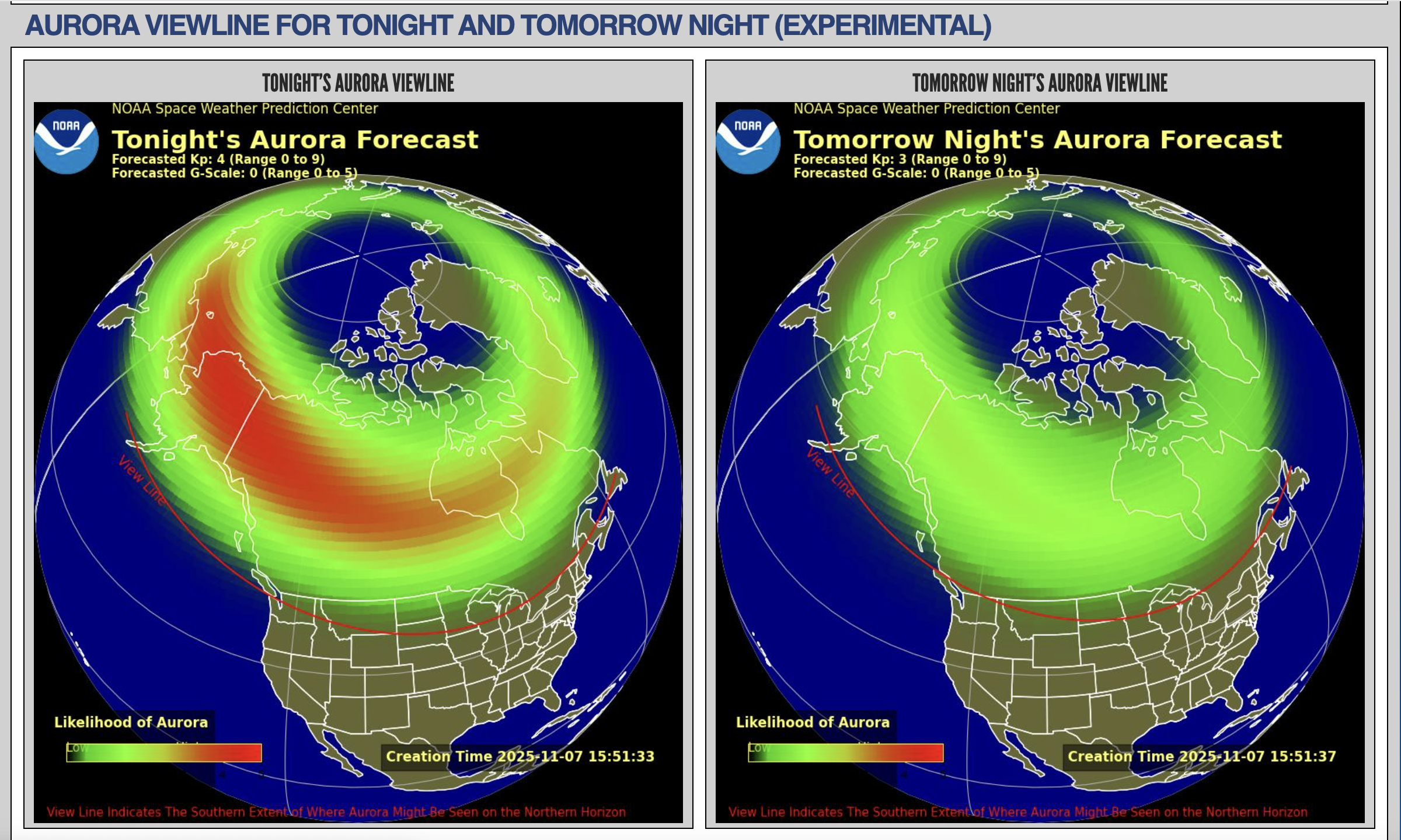 Map Reveals States Where Aurora May Show Tonight As Geomagnetic Storms Hit