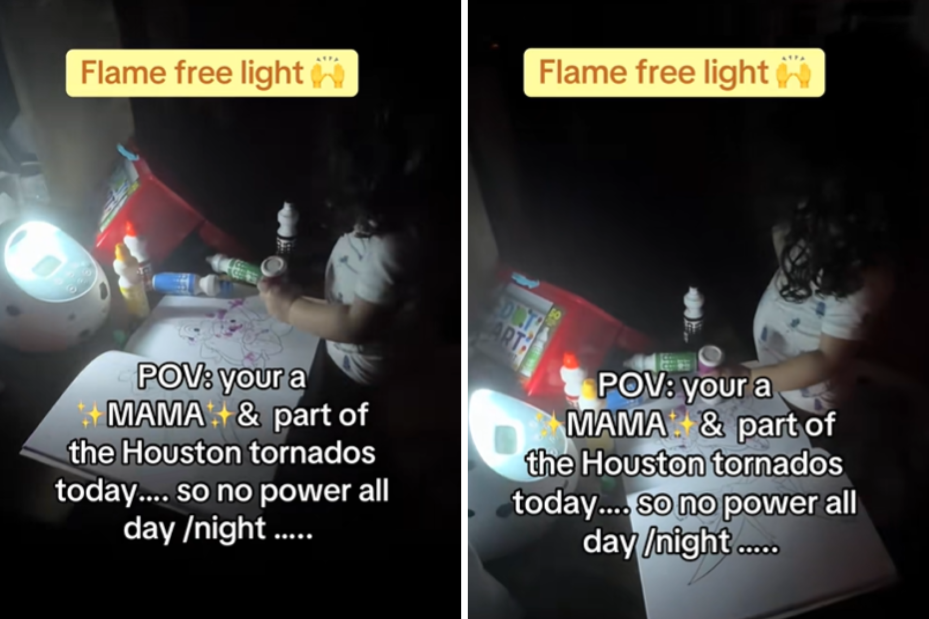 Texas Tornado Hits, Knocks Out Power—One Mom Knows Just What to Do