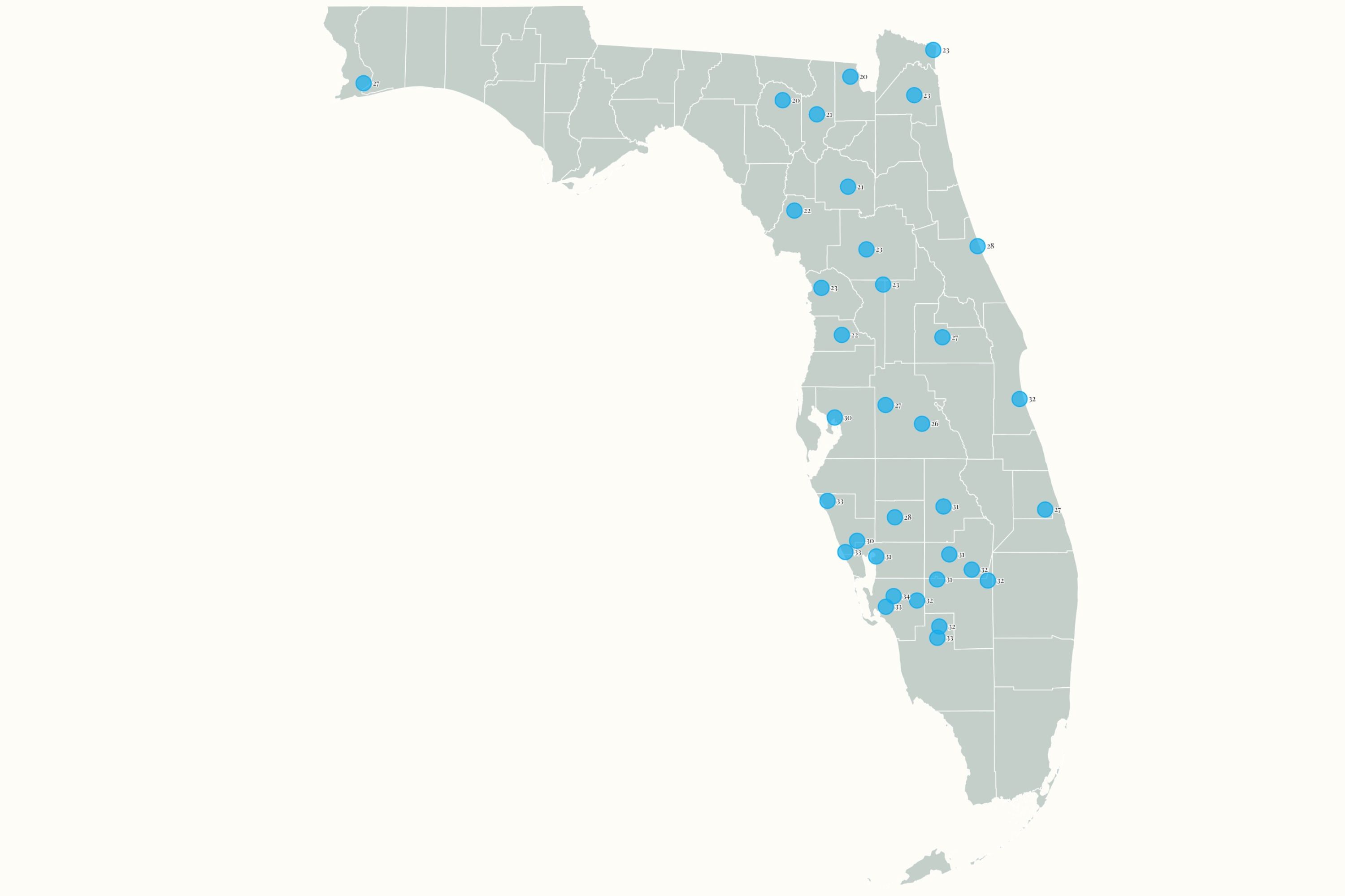 Map Shows Florida Cities Set to Freeze as Record Cold to Strike
