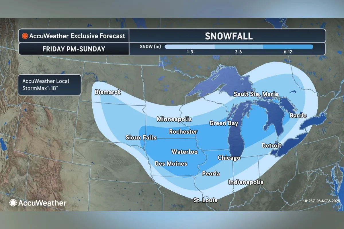 Winter Storm Map Shows Where Up to 12 Inches of Snow Could Strike ...