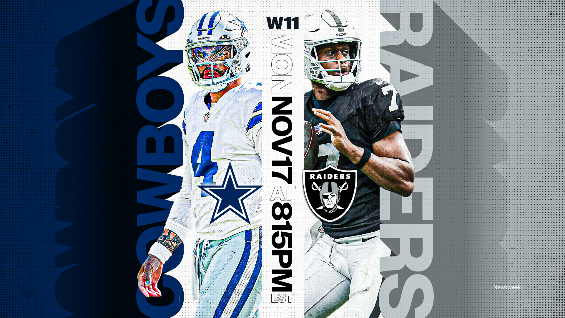 How to Watch Cowboys vs Raiders: Free Live Stream MNF, NFL Week 11, TV Channel