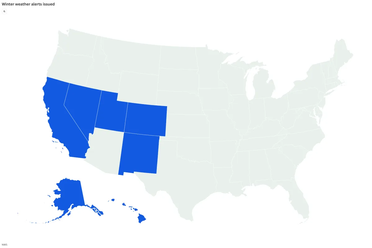 Winter Storm Map Shows Urgent Weather Alerts Issued In 7 States - Newsweek