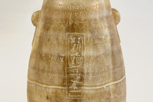 The vase is inscribed in four languages to Xerxes I, who ruled the Achaemenid Empire from 486 to 465 BCE.