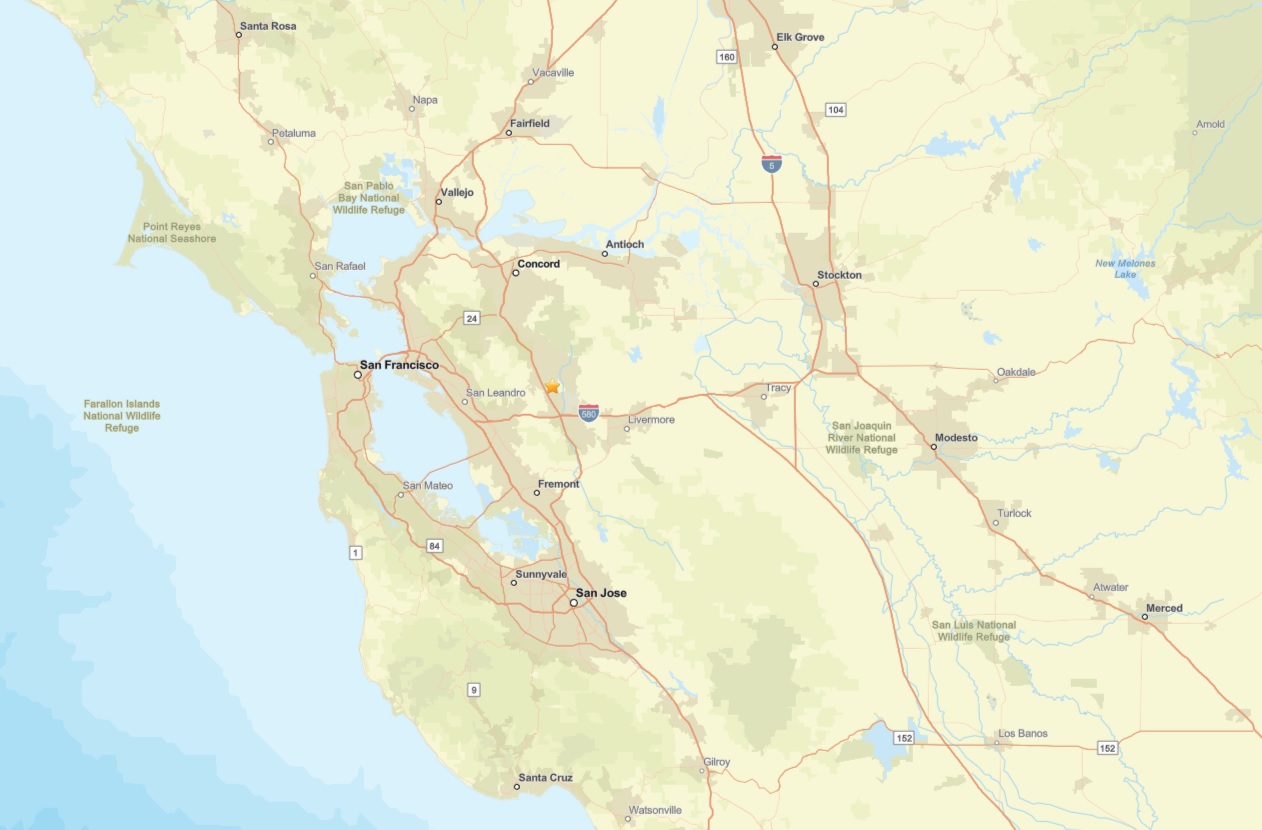 California: Earthquake Shakes San Ramon