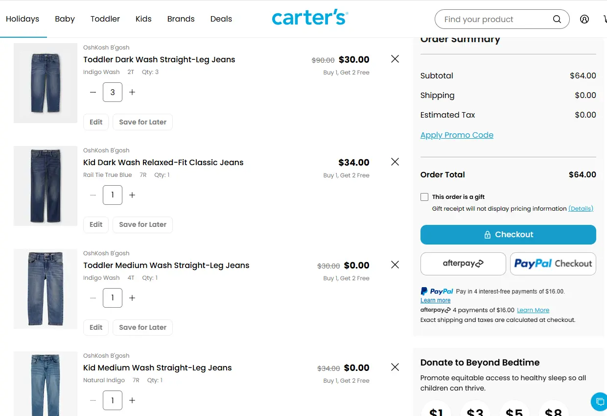 Unlocking Savings: Free Kids' Clothing from Carter's