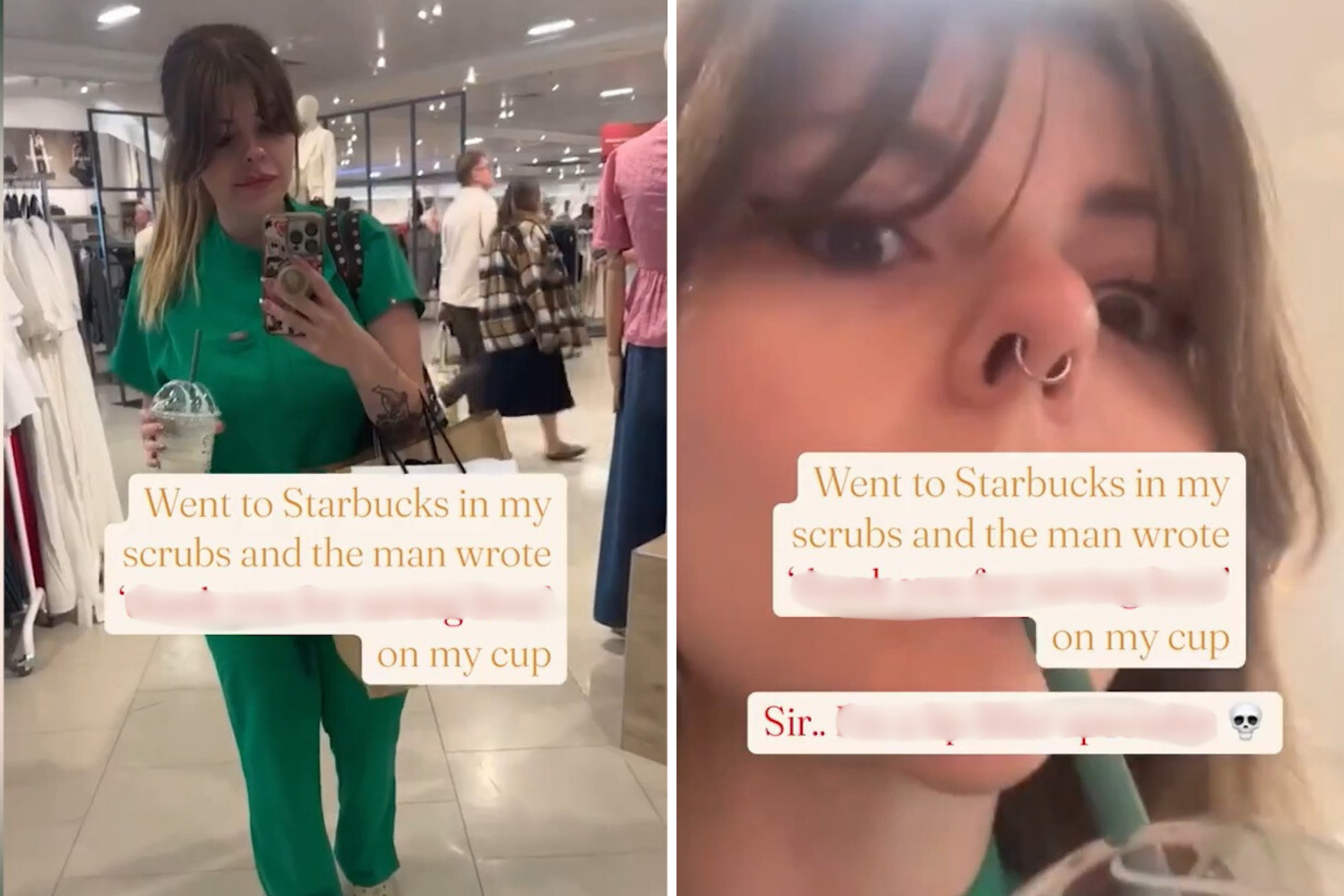 Woman Goes to Starbucks in Scrubs, Can’t Believe Note Left on Drink