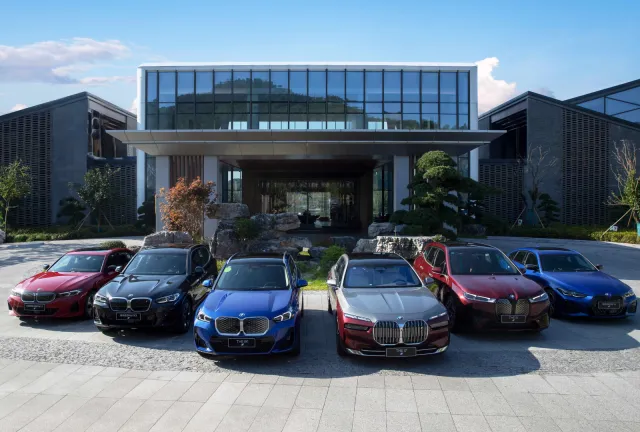 BMW vehicles displayed in China