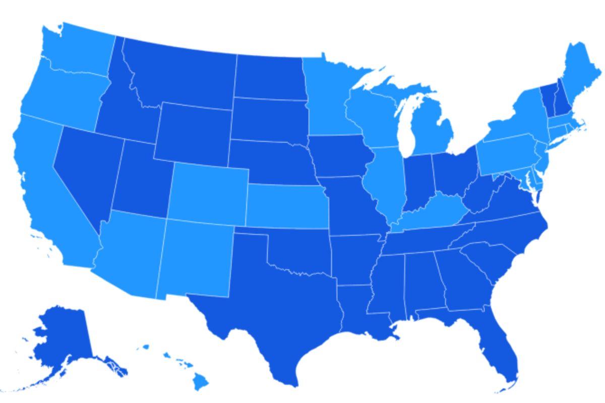 Map shows 22 states having SNAP benefits threatened by Trump - Newsweek