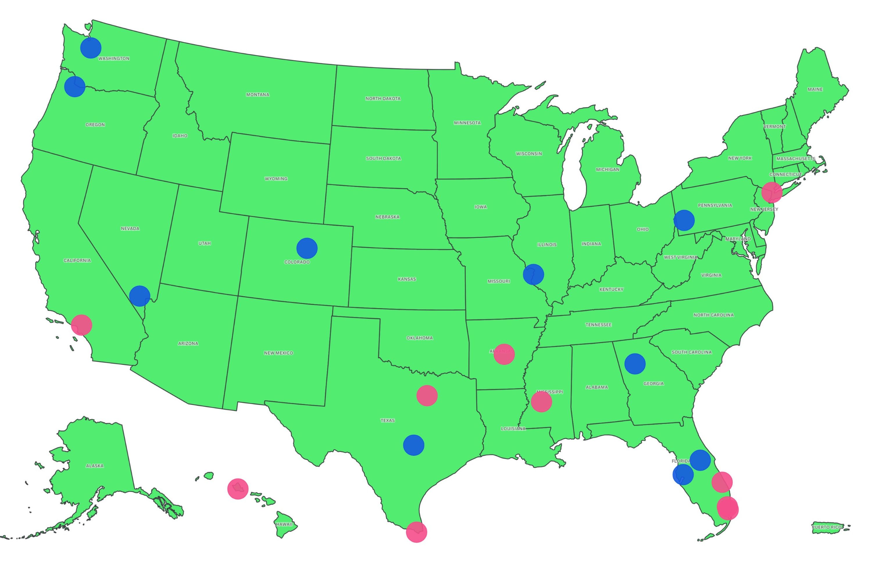 Map Shows Best and Worst Major U.S. Cities To Be Single