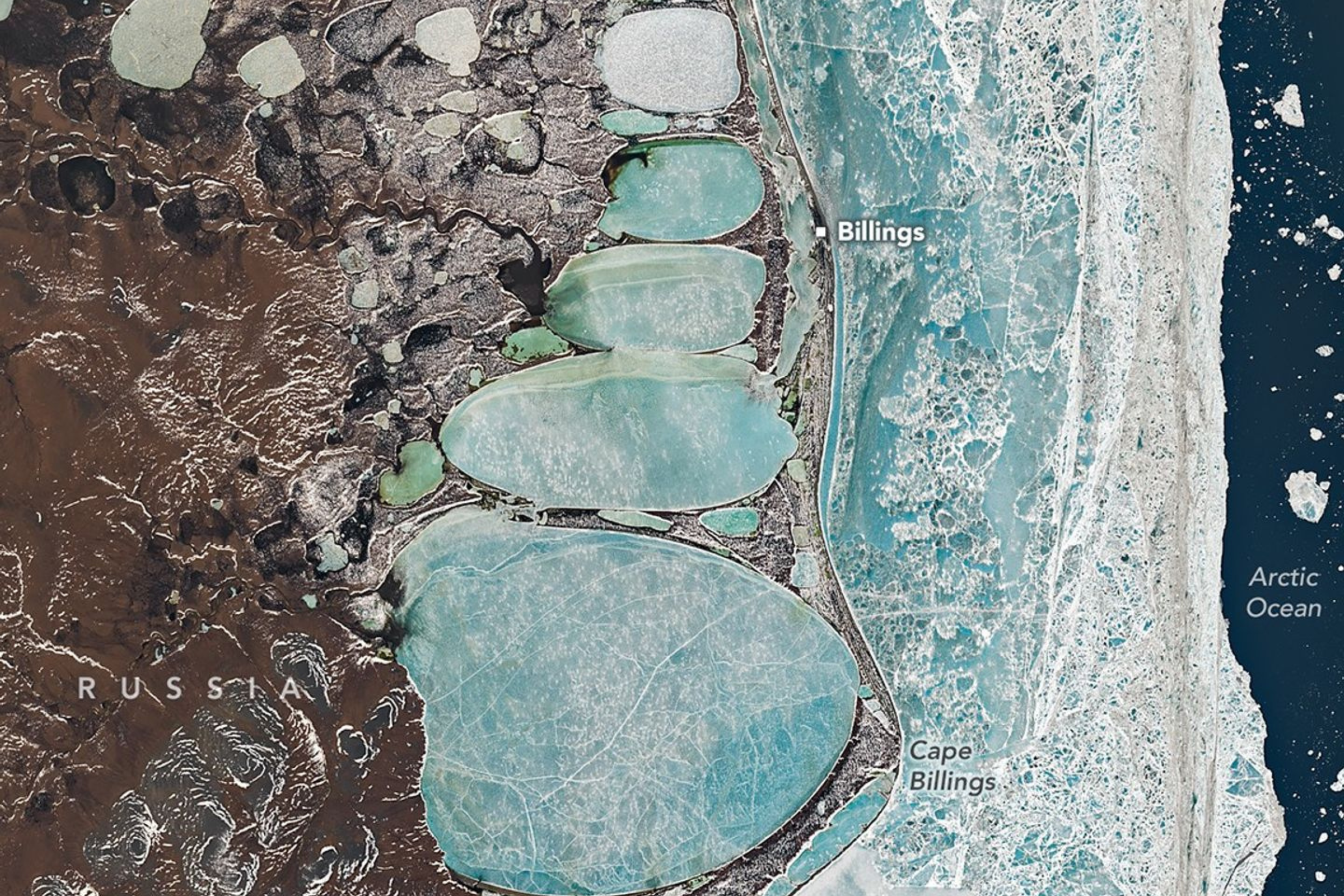 Satellite Image Captures ‘Towering’ 14-Mile Siberian Snowman